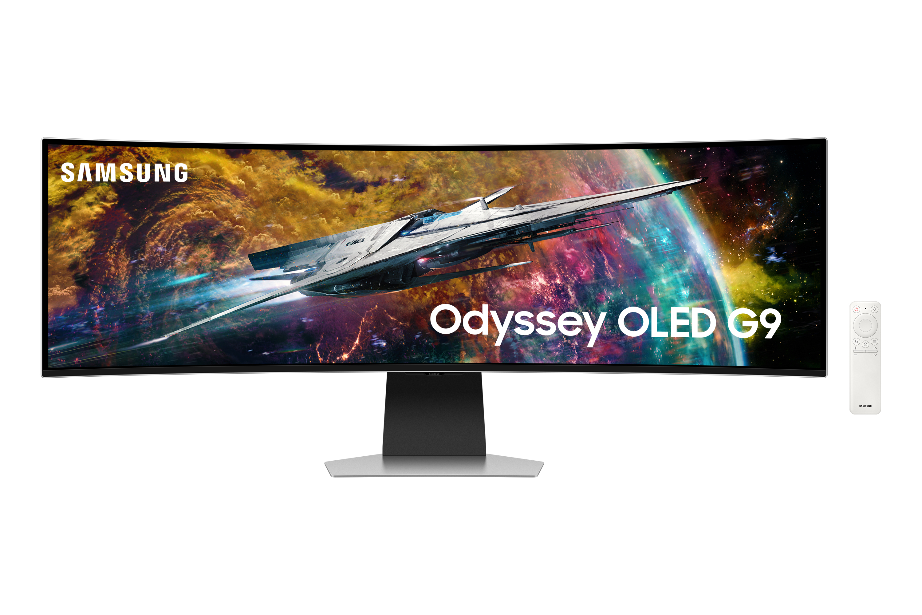 Samsung G95SC computer monitor 124.5 cm (49) 5120 x 1440 pixels Dual QHD OLED Silver