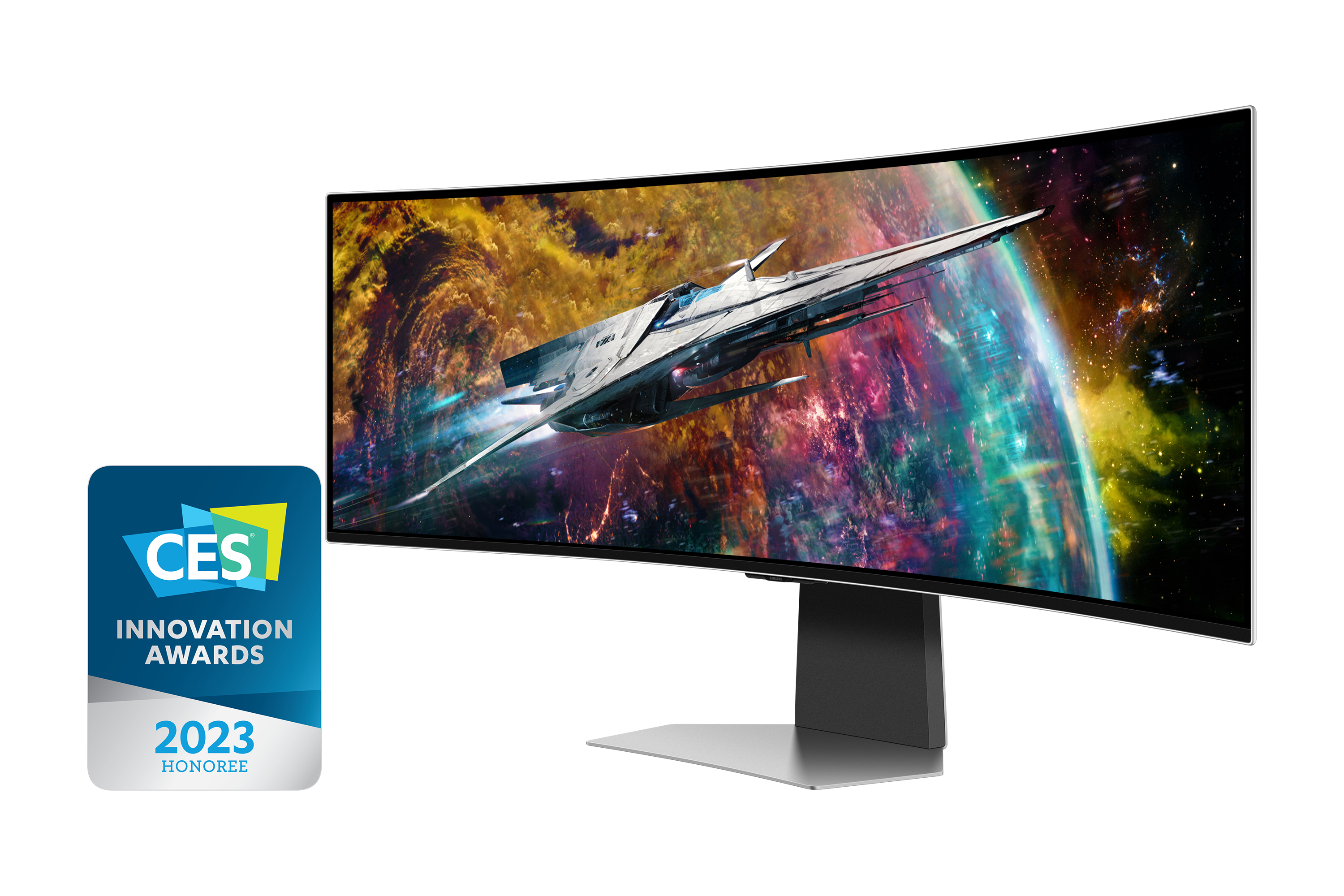 Samsung G95SC computer monitor 124.5 cm (49) 5120 x 1440 pixels Dual QHD OLED Silver