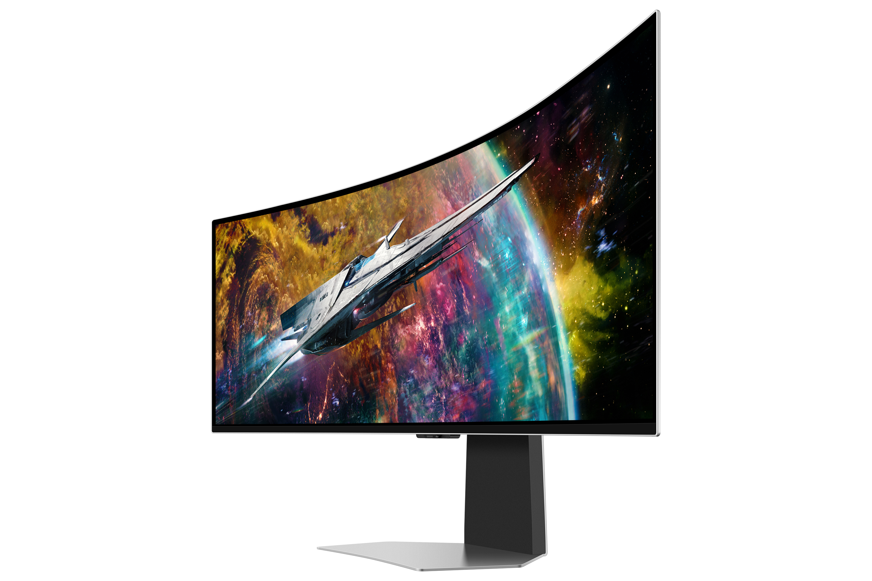 Samsung G95SC computer monitor 124.5 cm (49) 5120 x 1440 pixels Dual QHD OLED Silver