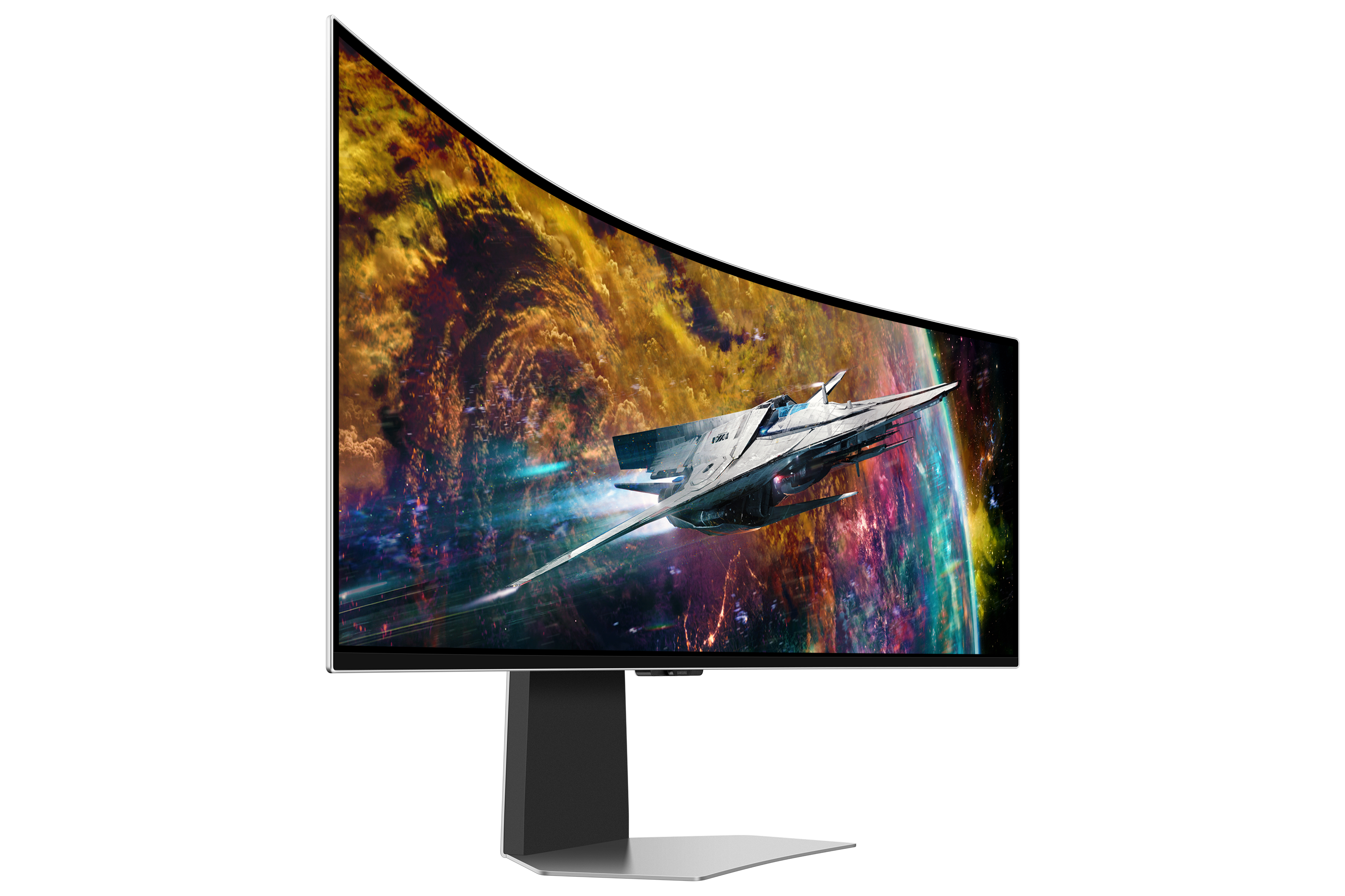 Samsung G95SC computer monitor 124.5 cm (49) 5120 x 1440 pixels Dual QHD OLED Silver