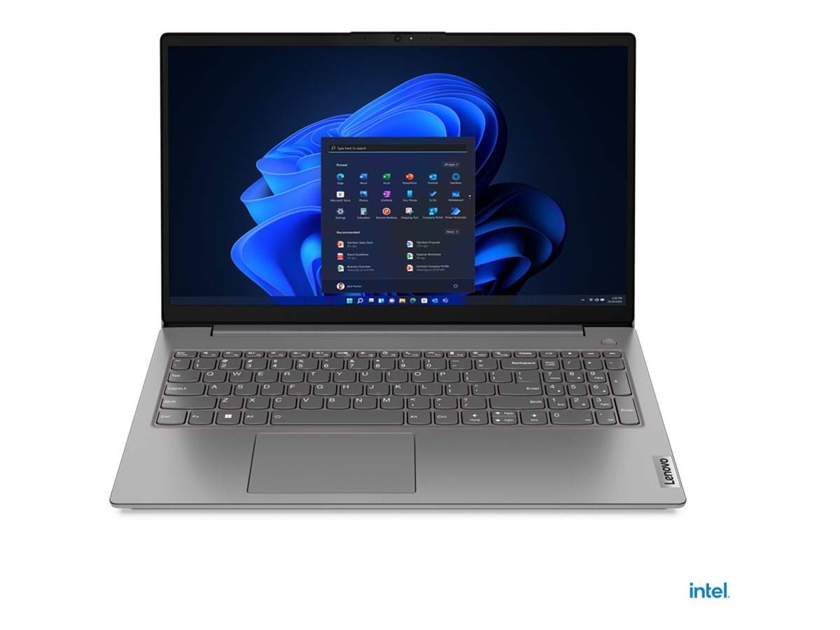 Lenovo V15 G4 IRU 83A1 - 180-Scharnierdesign - Intel Core i5 13420H / 2.1 GHz - kein Betriebssystem - UHD Graphics - 8 GB RAM - 512 GB SSD NVMe - 39.6 cm (15.6)