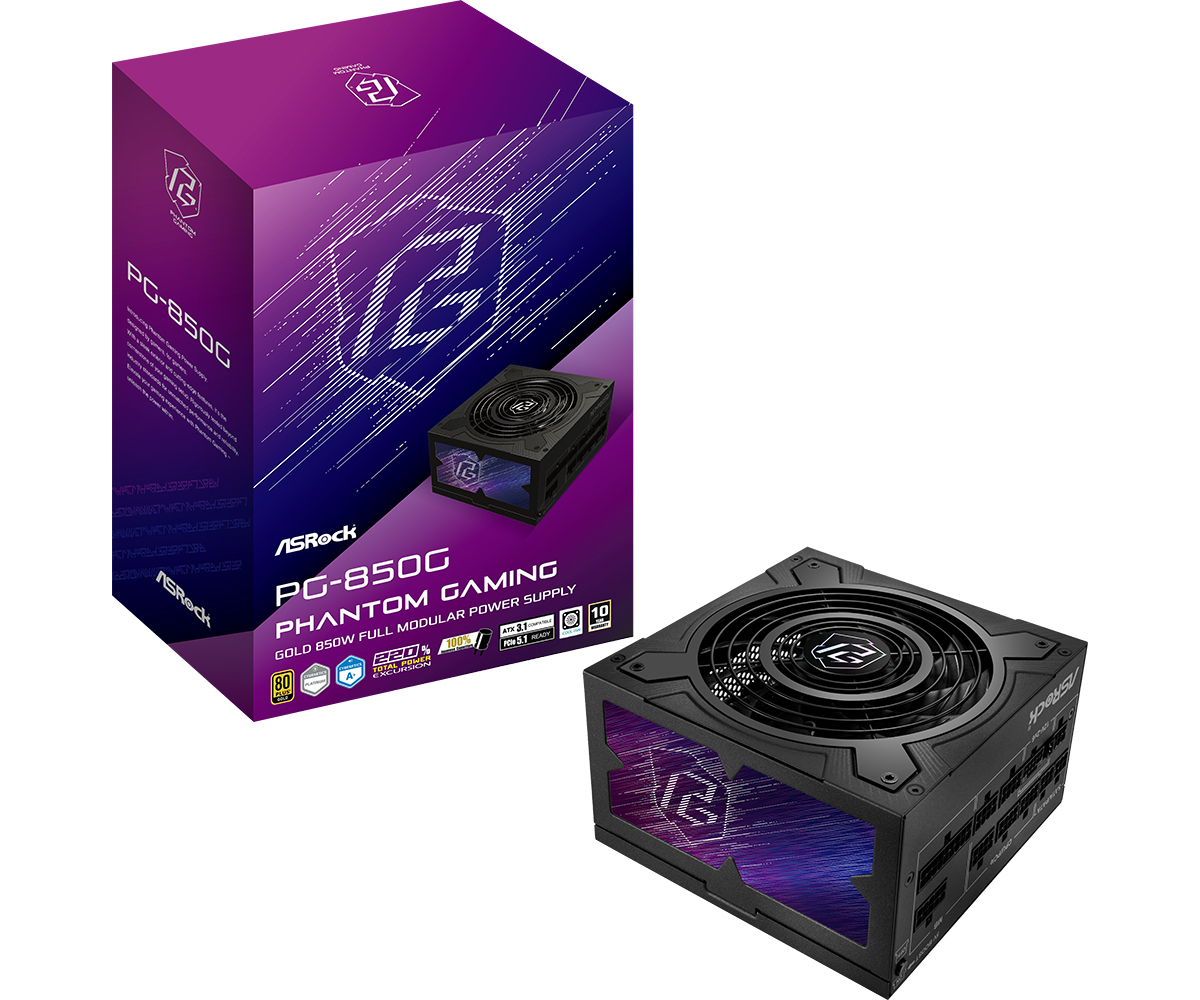 ASRock Netzteil Phantom Gaming pg-850g - PC-/Server Netzteil - 850 W