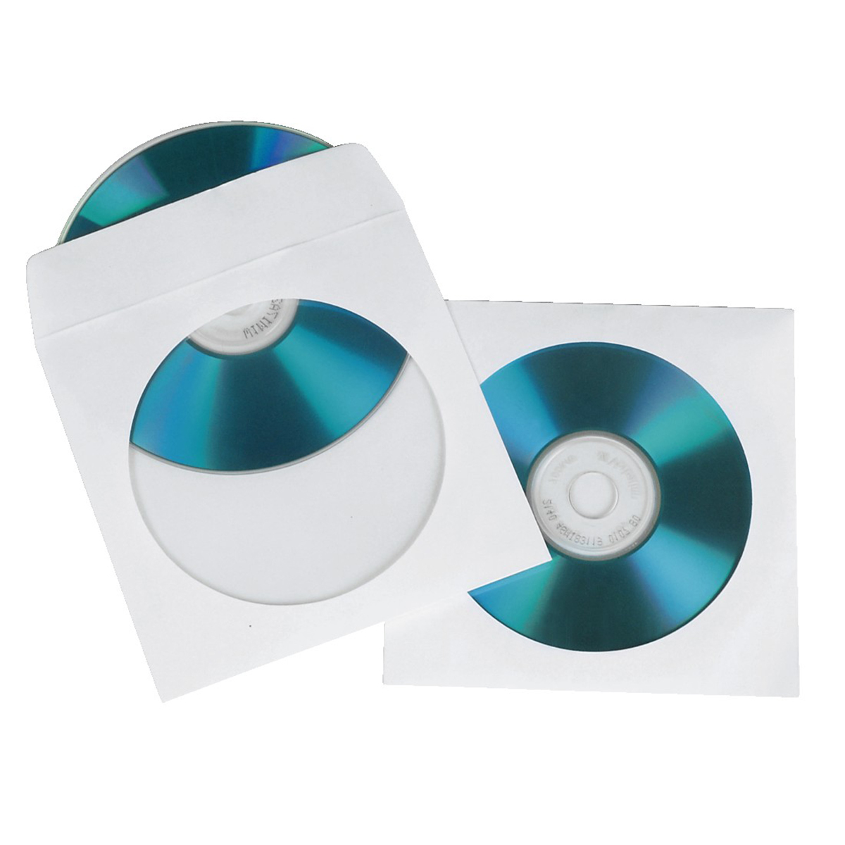 Hama CD-ROM Paper Sleeves - CD-H�lle - wei� (Packung mit 100)