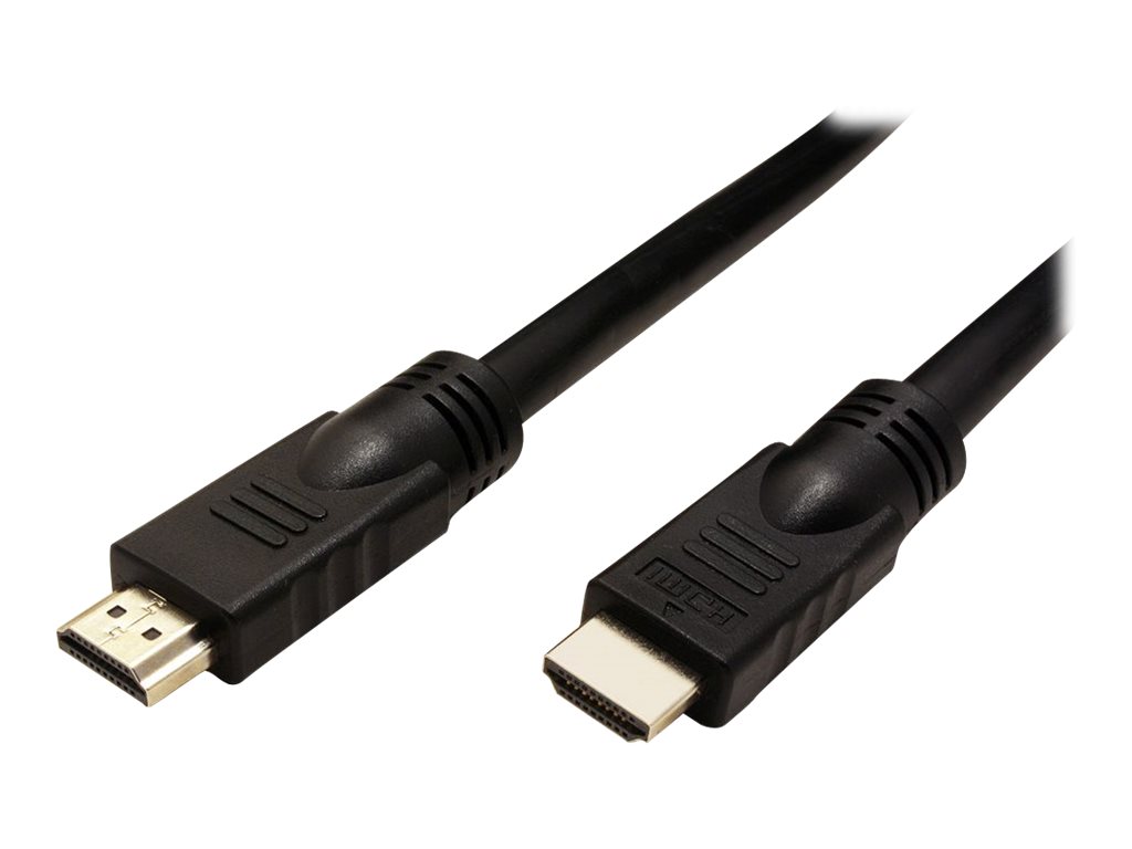 ROTRONIC-SECOMP Roline - Ultra High Speed - HDMI-Kabel mit Ethernet - HDMI mnnlich zu HDMI mnnlich - 20 m - abgeschirmt - Schwarz - aktiv, 2160p-Untersttzung, untersttzt 4K 60 Hz (3840 x 2160)