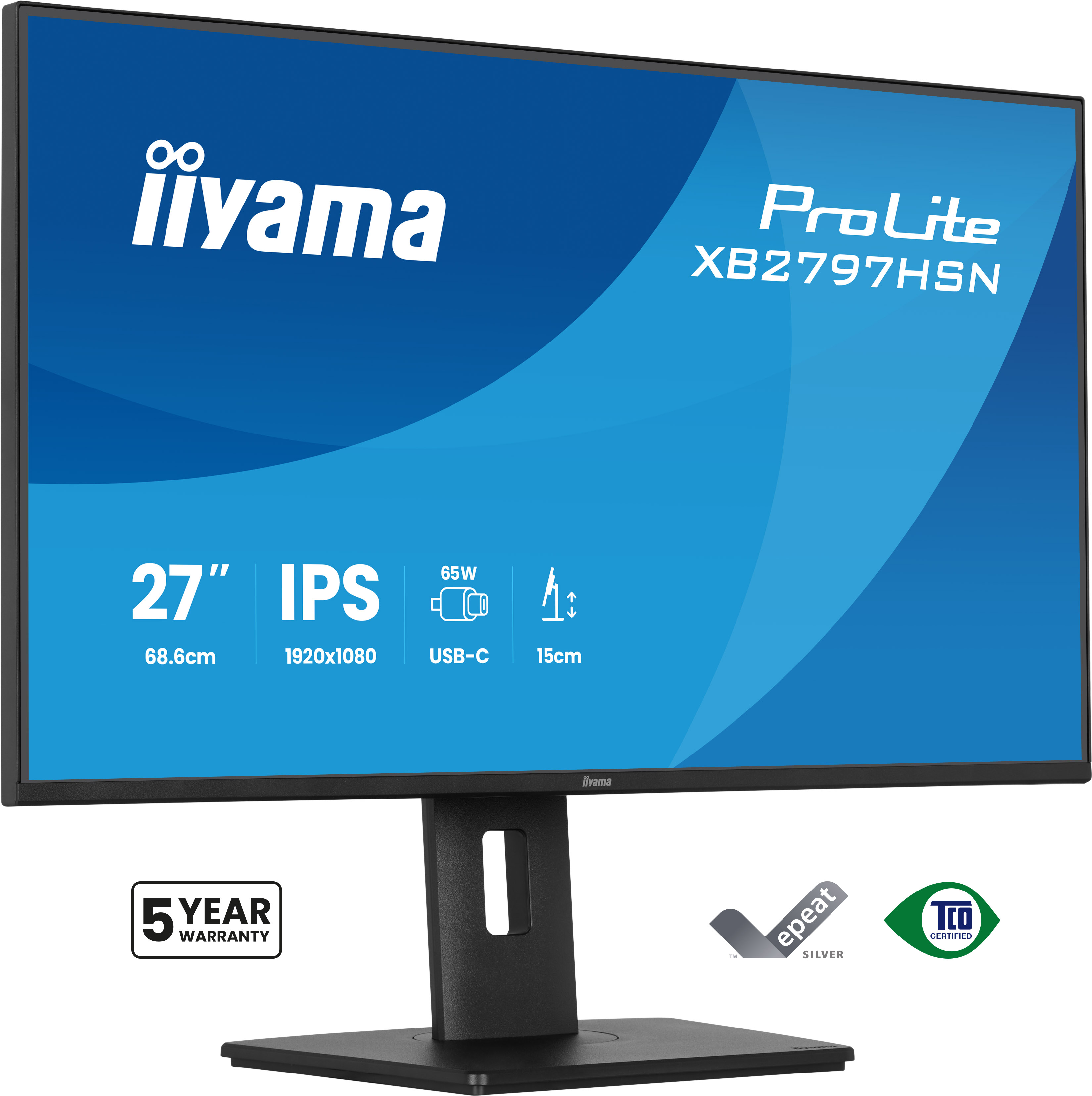 iiyama ProLite XB2797HSN-B1 pantalla para PC 68,6 cm (27) 1920 x 1080 Pixeles Full HD LCD Negro