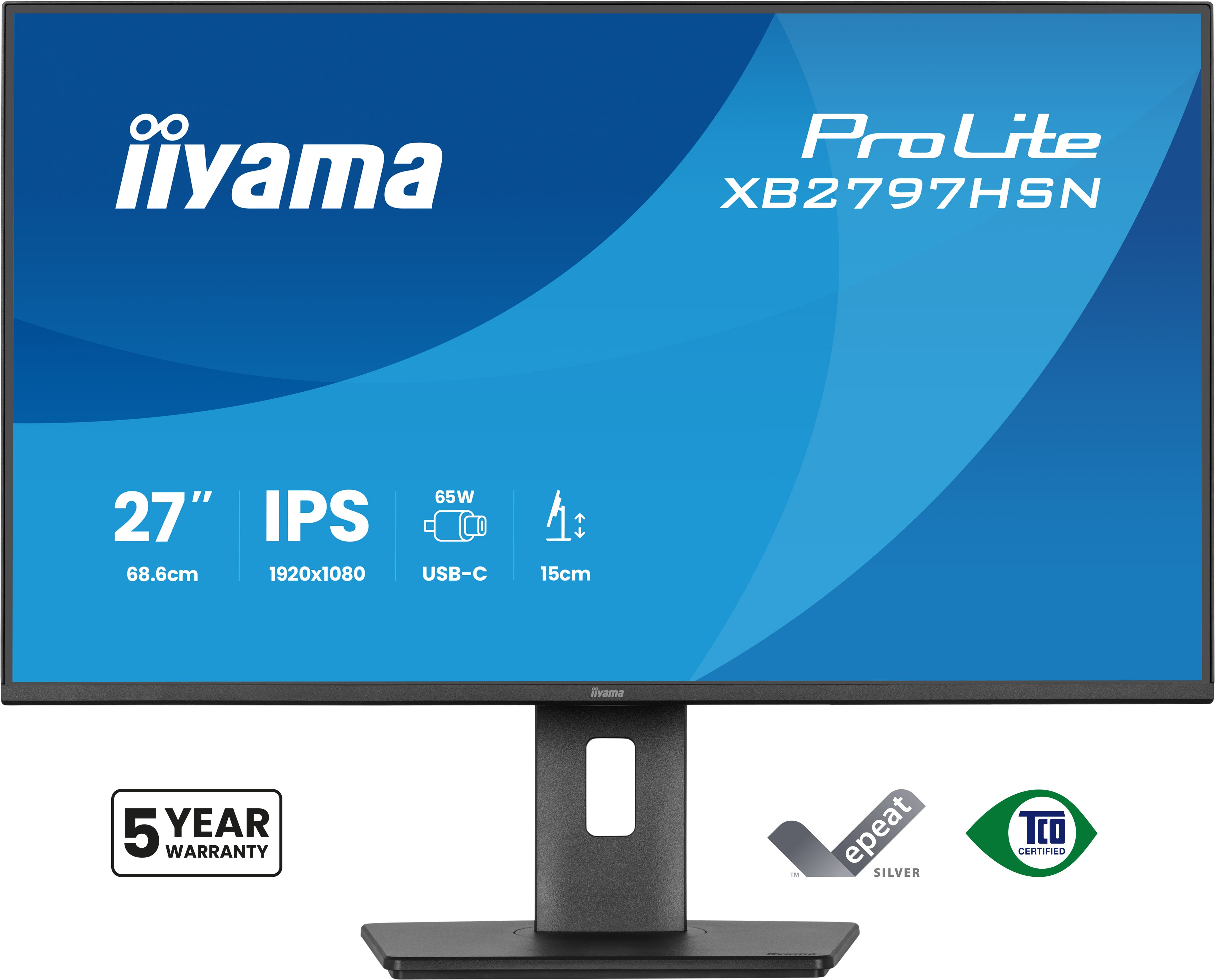 iiyama ProLite XB2797HSN-B1 pantalla para PC 68,6 cm (27) 1920 x 1080 Pixeles Full HD LCD Negro