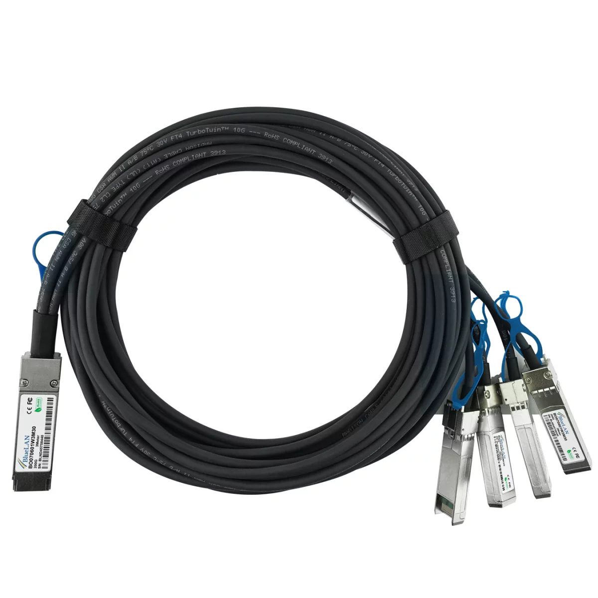 BlueOptics HPE P06248-B21 kompatibles BlueLAN QSFP56 DAC BO070601W1M30