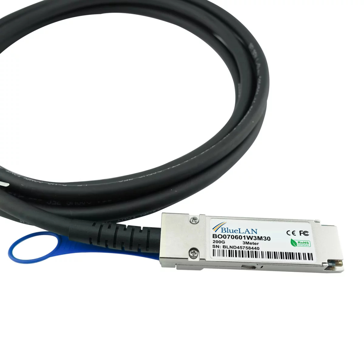 BlueOptics HPE P06248-B21 kompatibles BlueLAN QSFP56 DAC BO070601W1M30