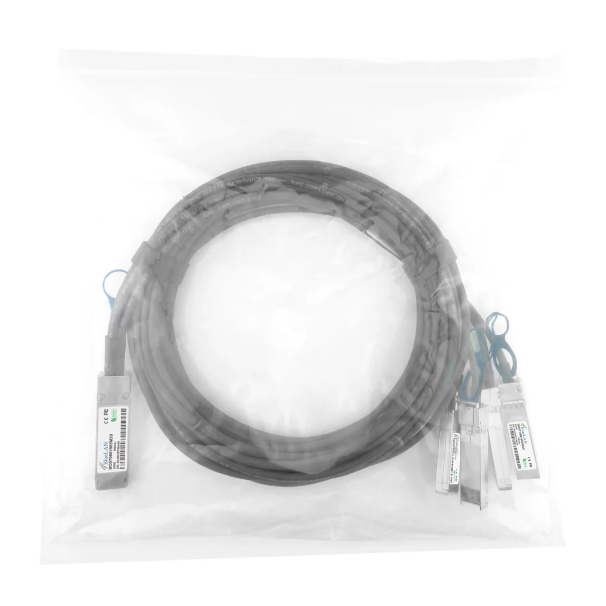 BlueOptics HPE P06248-B21 kompatibles BlueLAN QSFP56 DAC BO070601W1M30