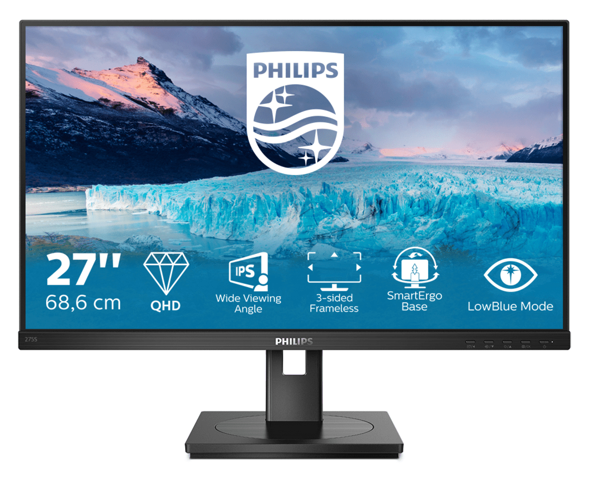 Philips S Line 275S1AE/00 LED display 68,6 cm (27) 2560 x 1440 Pixeles 2K Ultra HD LCD Negro