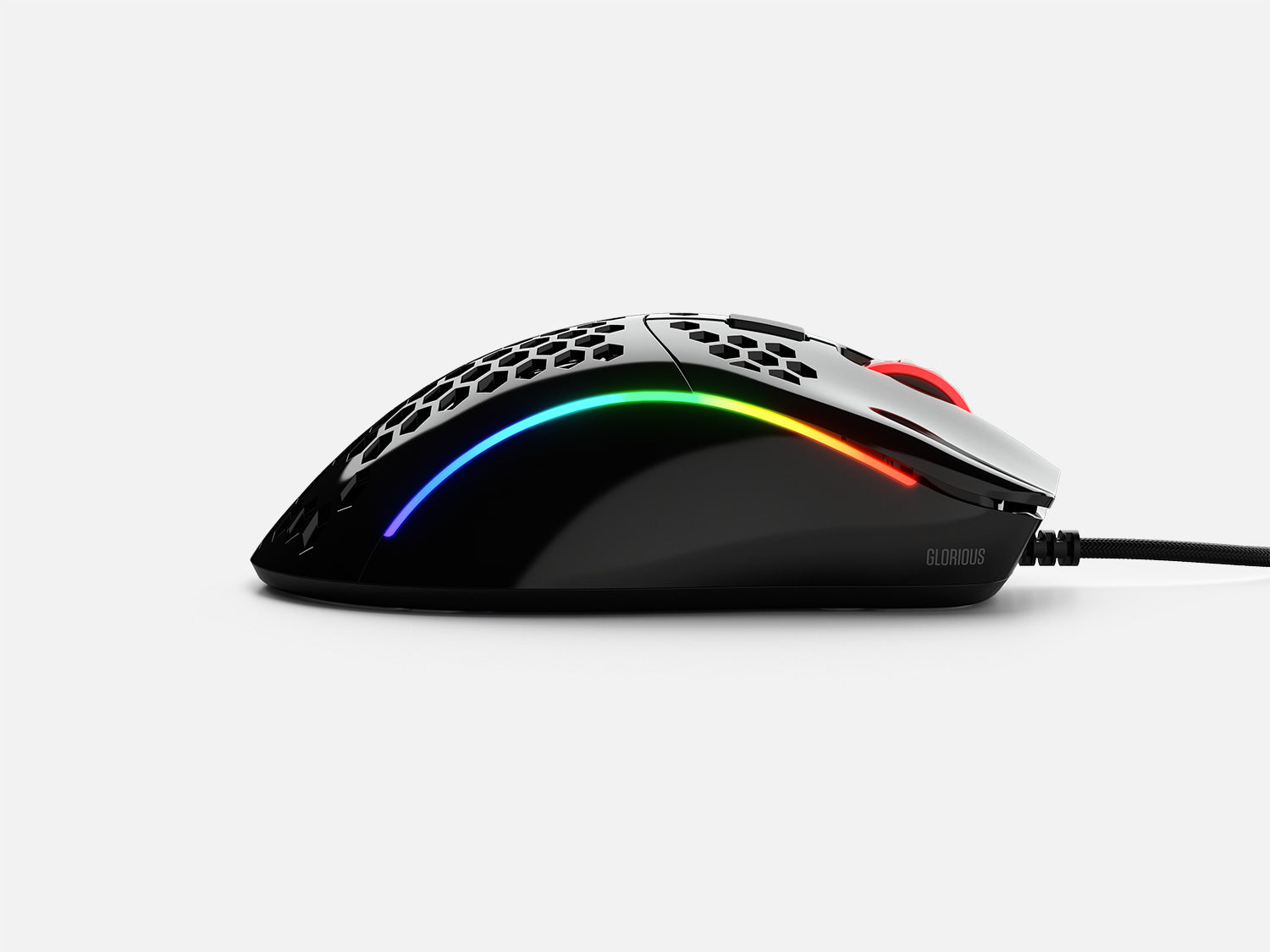 Glorious PC Gaming Race Model D- - rechts - Optisch - USB Typ-A - 12000 DPI - 1 ms - Schwarz