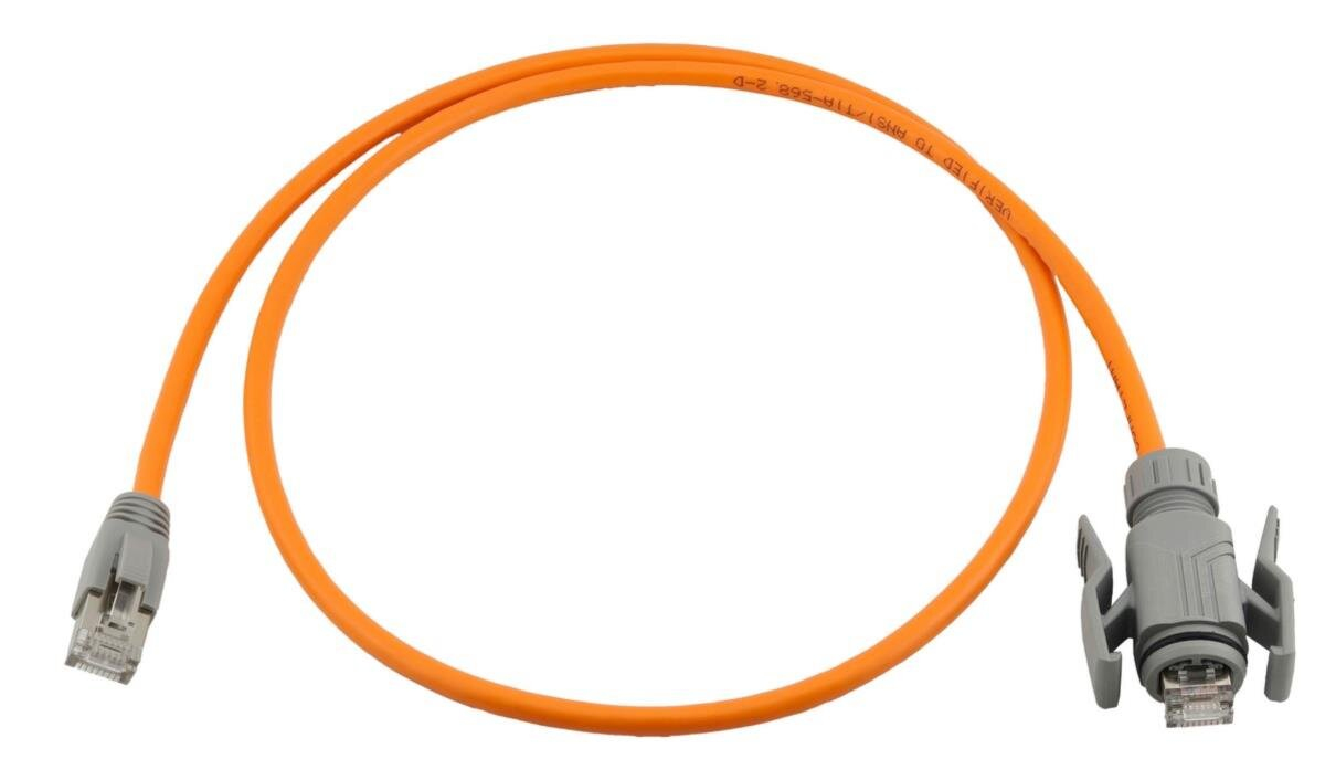 Wirewin PKW-I1-SF-K6A-PUR 3.0 OR c�ble de r�seau Orange 3 m Cat6a S/FTP (S-STP) Rond