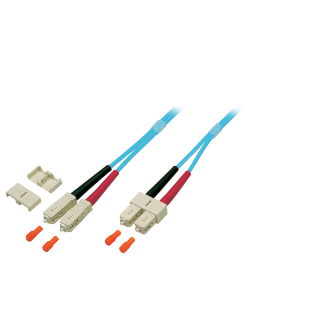 EFB Elektronik O7413.3 cble de fibre optique 3 m SC OM3 Turquoise