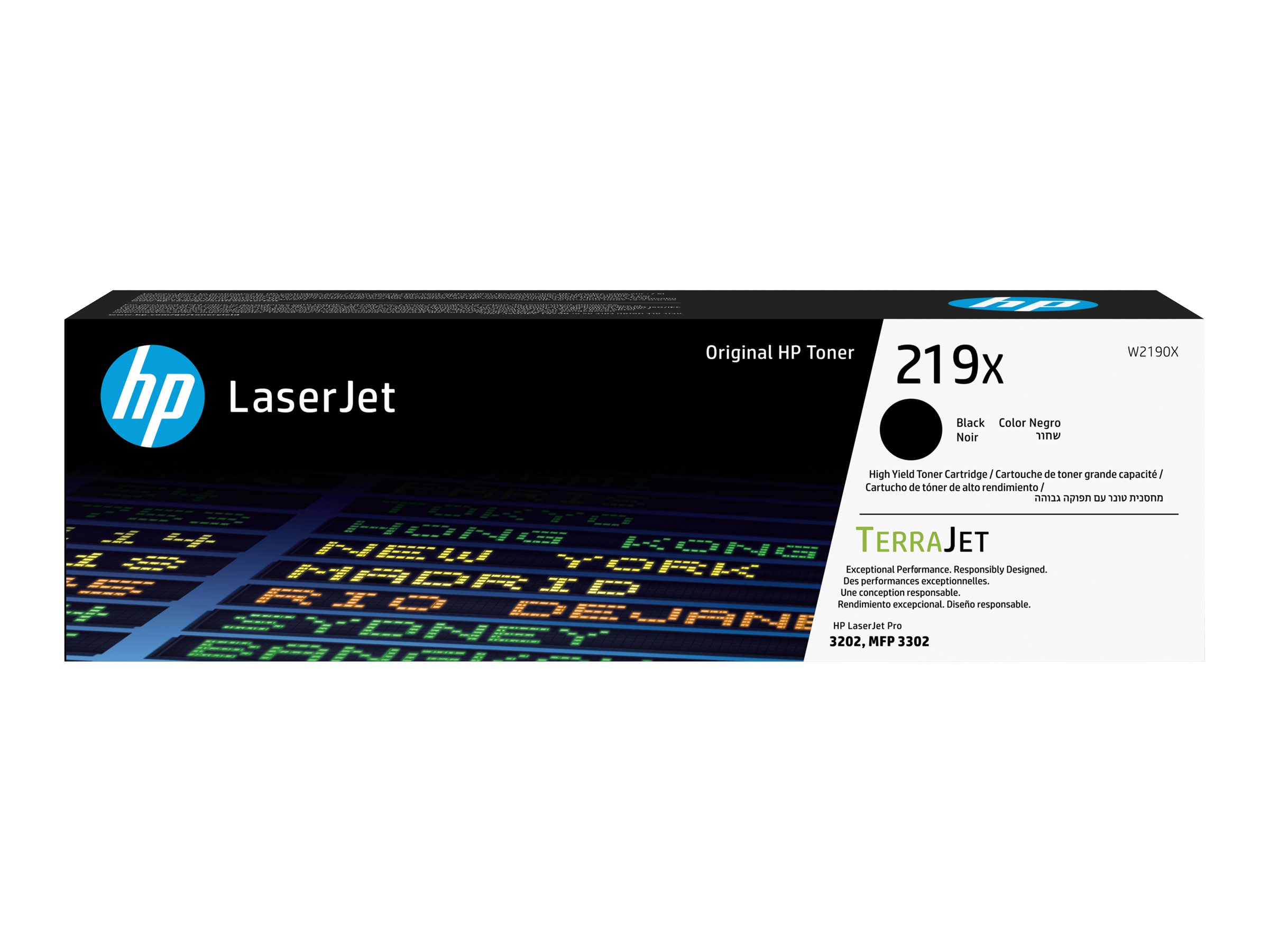 HP Toner noir grande capacit LaserJet authentique 219X