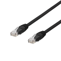 Deltaco TP-61SAU - 1 m - Cat6a - U/UTP (UTP) - RJ-45 - RJ-45