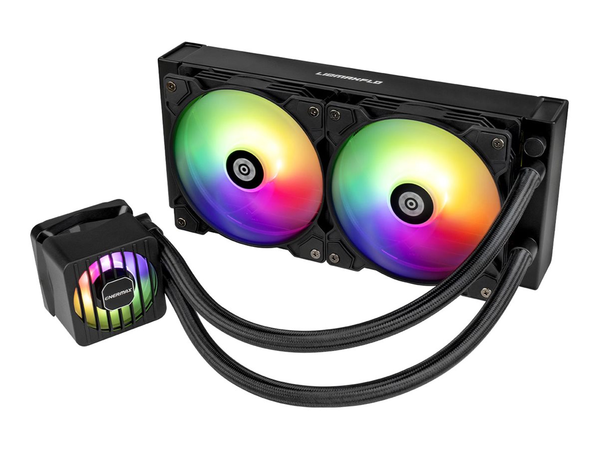 Enermax LIQMAXFLO 360mm CPU AIO Flüssigkeitskühler - Xtreme Doppelkammerpumpe- VRM
