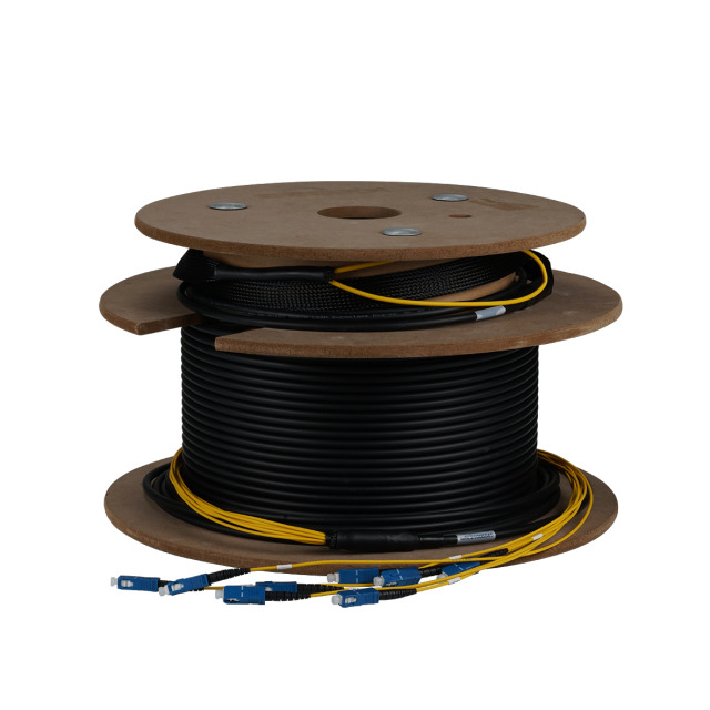 EFB Elektronik O8341L40OS2 cable de fibra optica 40 m 12x SC U-DQ(ZN) BH OS2 Negro, Amarillo
