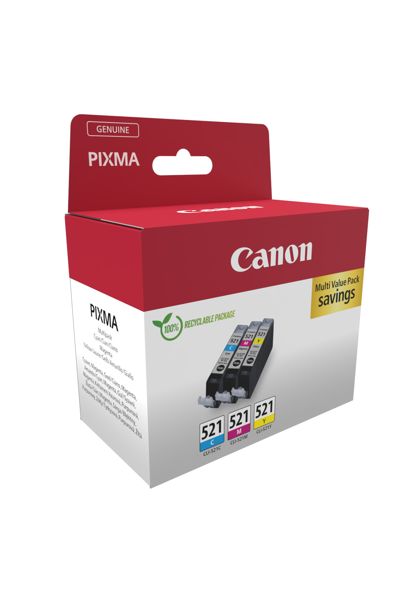 Canon CLI-521 Ink Cartridge Multipack