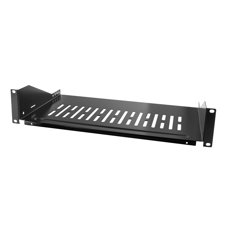 LogiLink Rack - Regal - Schwarz, RAL 9005 - 2U - 48.3 cm (19)
