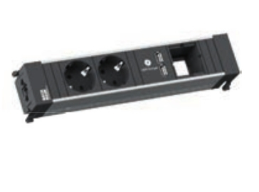 Bachmann 909.0056 power distribution unit (PDU) 2 AC outlet(s) Black