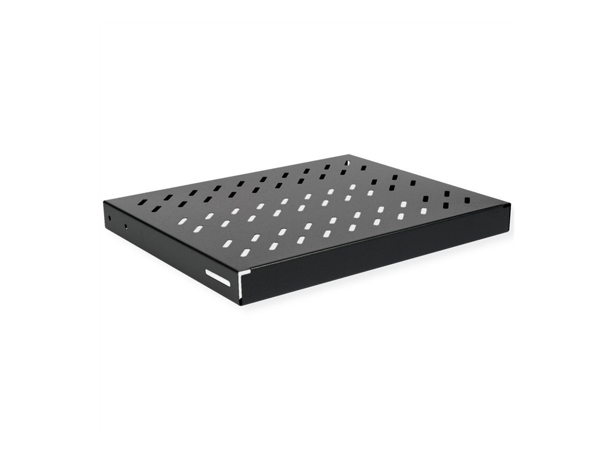 ROLINE Rack - Regal - 350 mm Tiefe, 50 kg Tragf�higkeit - RAL 9005, Jet Black - 1U - 48.3 cm (19)