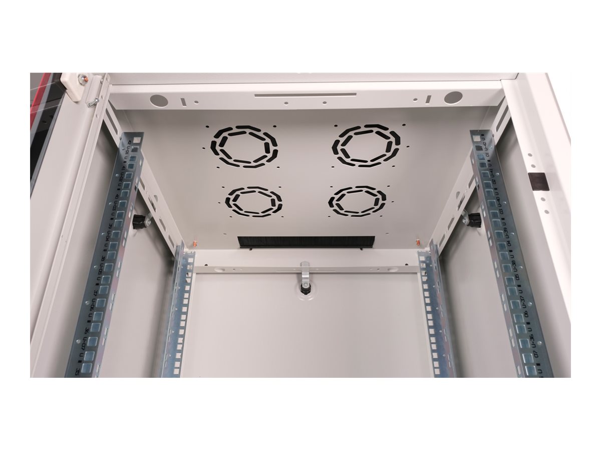 ROLINE Basic - Geh�use Netzwerkschrank - mit Glast�r, 600 x 600 mm (B x T)