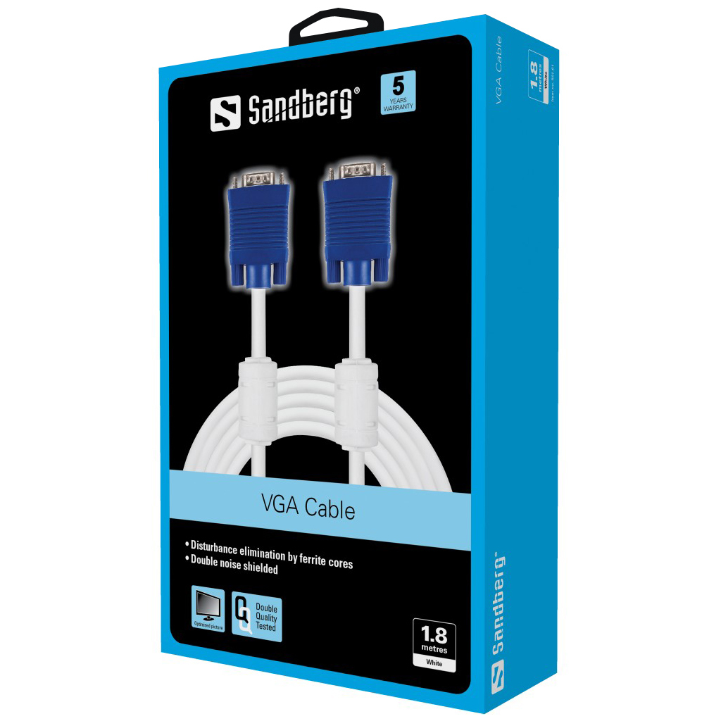 SANDBERG VGA-Kabel - HD-15 (VGA) (M) zu HD-15 (VGA)
