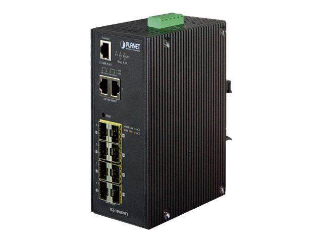 Planet IGS-10080MFT - Switch - managed - 8 x SFP + 2 x 10/100/1000