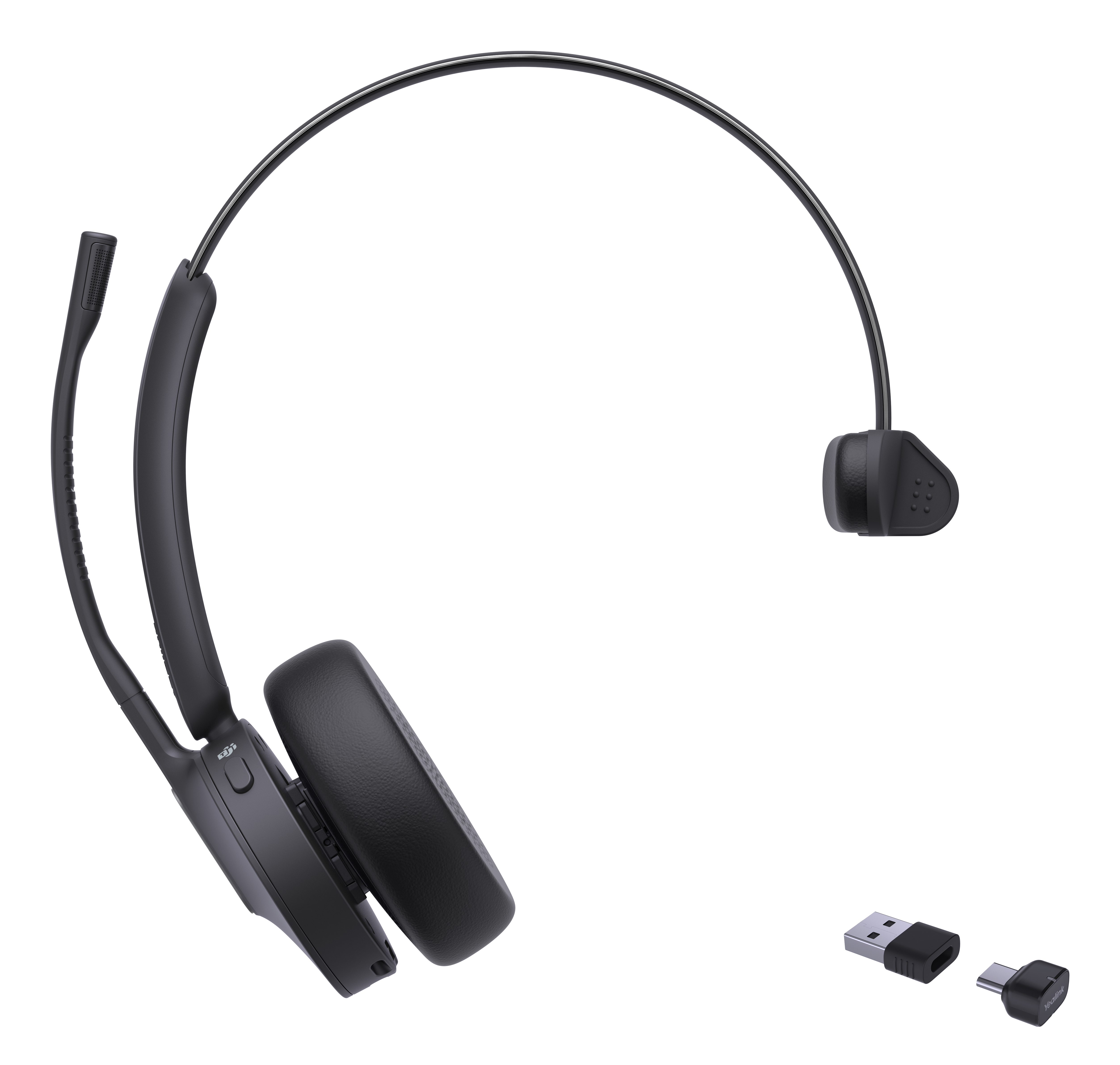 Yealink BH70 Mono Teams Auriculares Inal�mbrico Diadema Oficina/Centro de llamadas USB Type-C / USB Type-A Bluetooth Negro