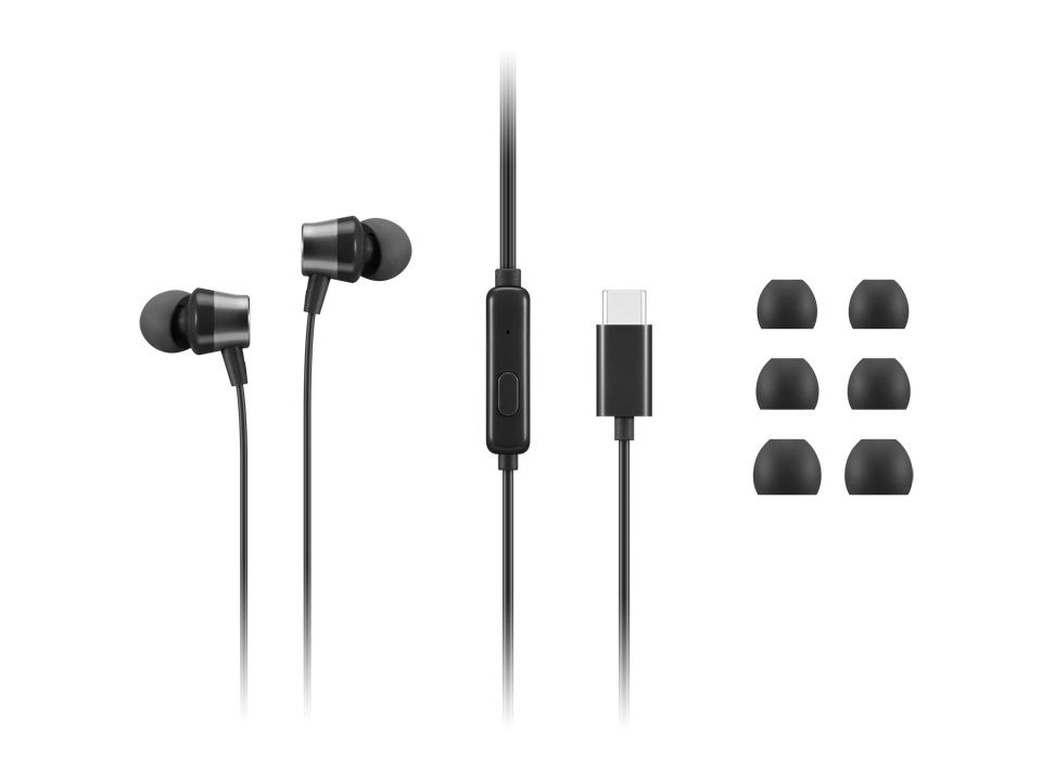 Lenovo Go - Ohrh�rer mit Mikrofon - im Ohr - Schwarz