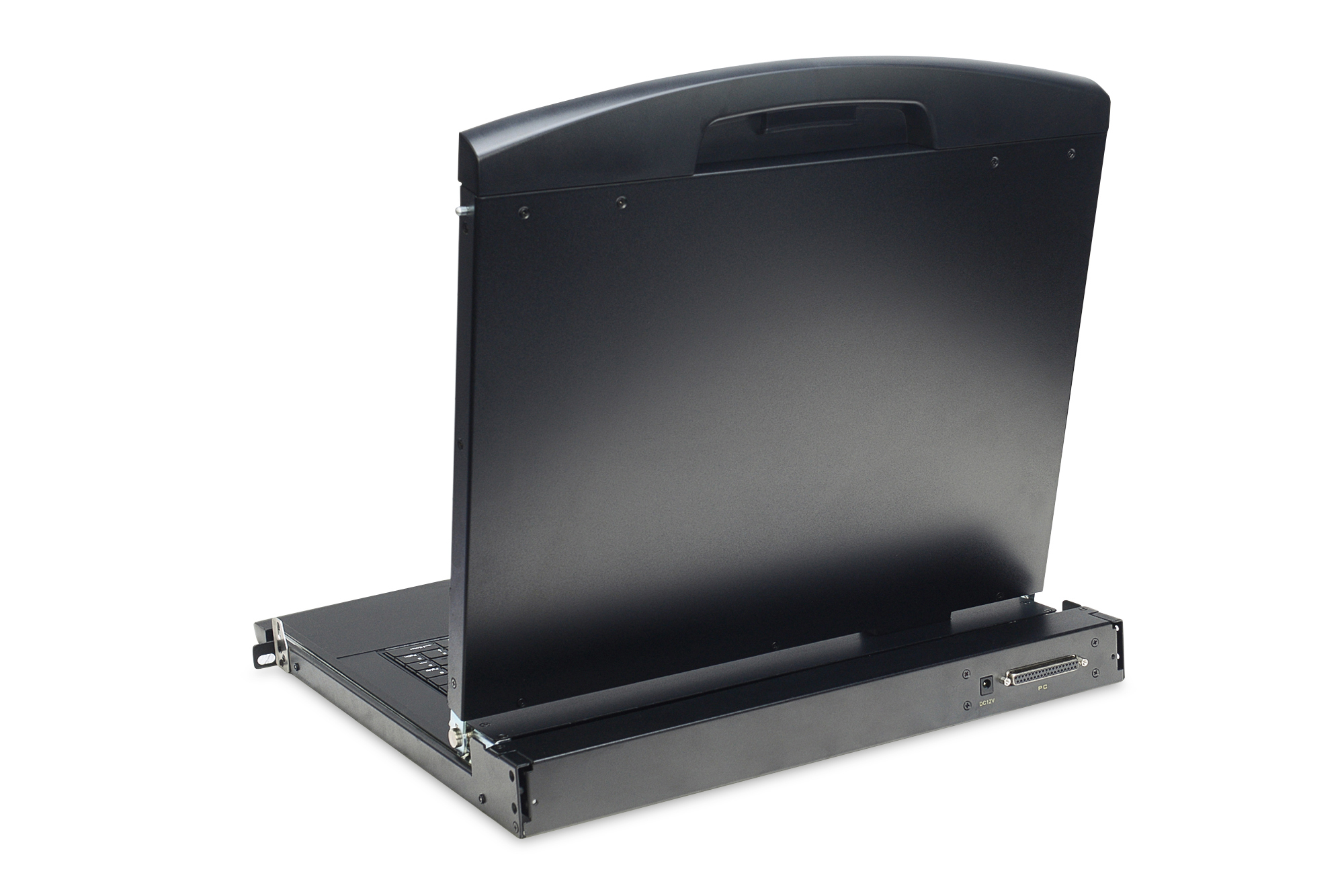 DIGITUS Modulare Konsole mit 17 TFT (43,2cm), 8-Port KVM & Touchpad, US-Tastatur