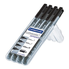 Staedtler 31-9WP4GS marcatore permanente Nero 4 pz
