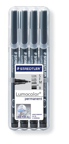 Staedtler 31-9WP4GS marcatore permanente Nero 4 pz