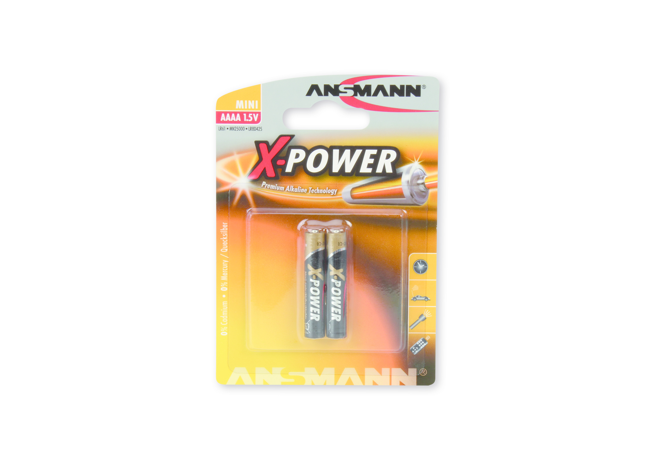 Ansmann 1510-0005 | Ansmann X-Power AAAA, 1x 2 Single-use