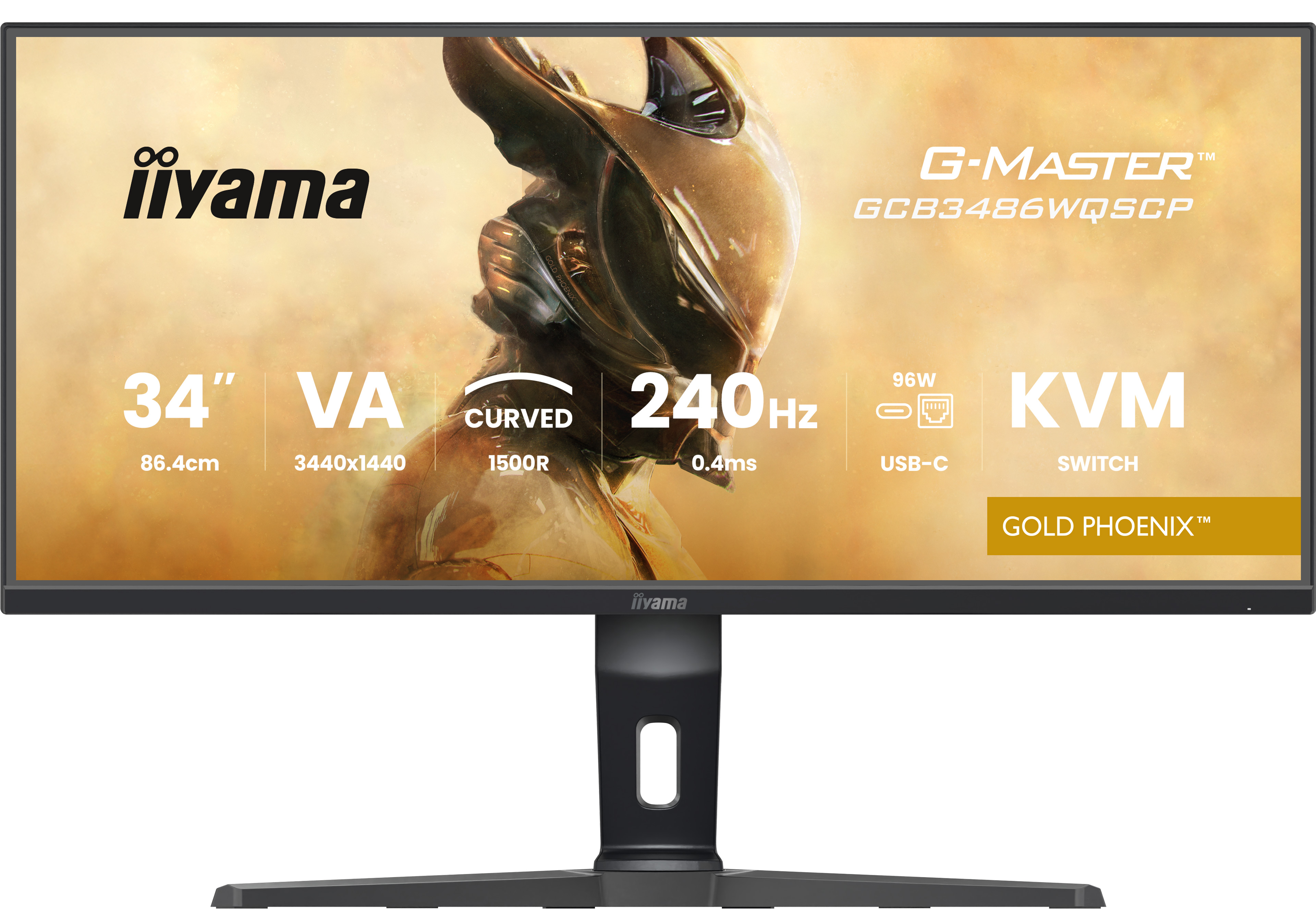 Iiyama TFT GCB3486WQSCP VA 34//2xHDMI/DP/USB-C/curved - Flachbildschirm (TFT/LCD) - 86,4 cm