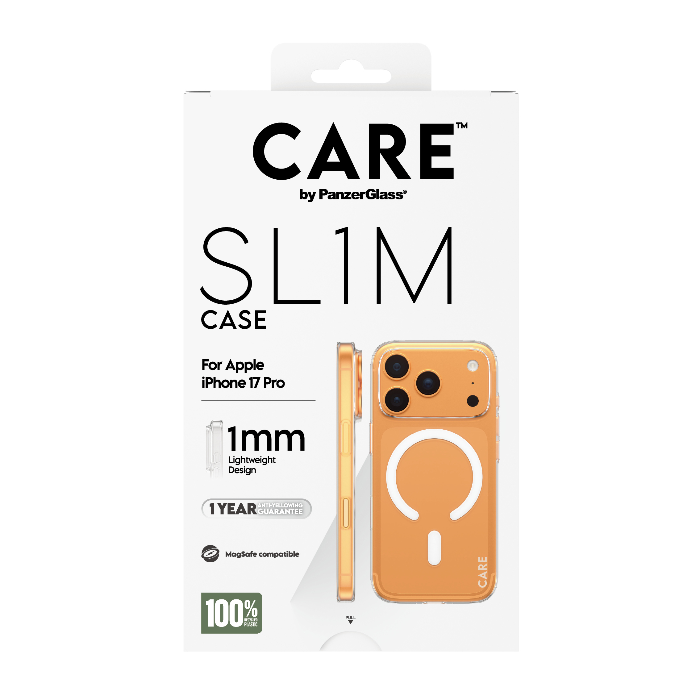 PanzerGlass CARE by � SL1M Case Transparent w. MagSafe iPhone 17 Pro coque de protection pour t�l�phones portables Housse