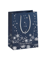 Sigel GT111 - Geschenkverpackungstasche - Blau - Wei - Abbildung - Karton - Weihnachten - Weihnachten
