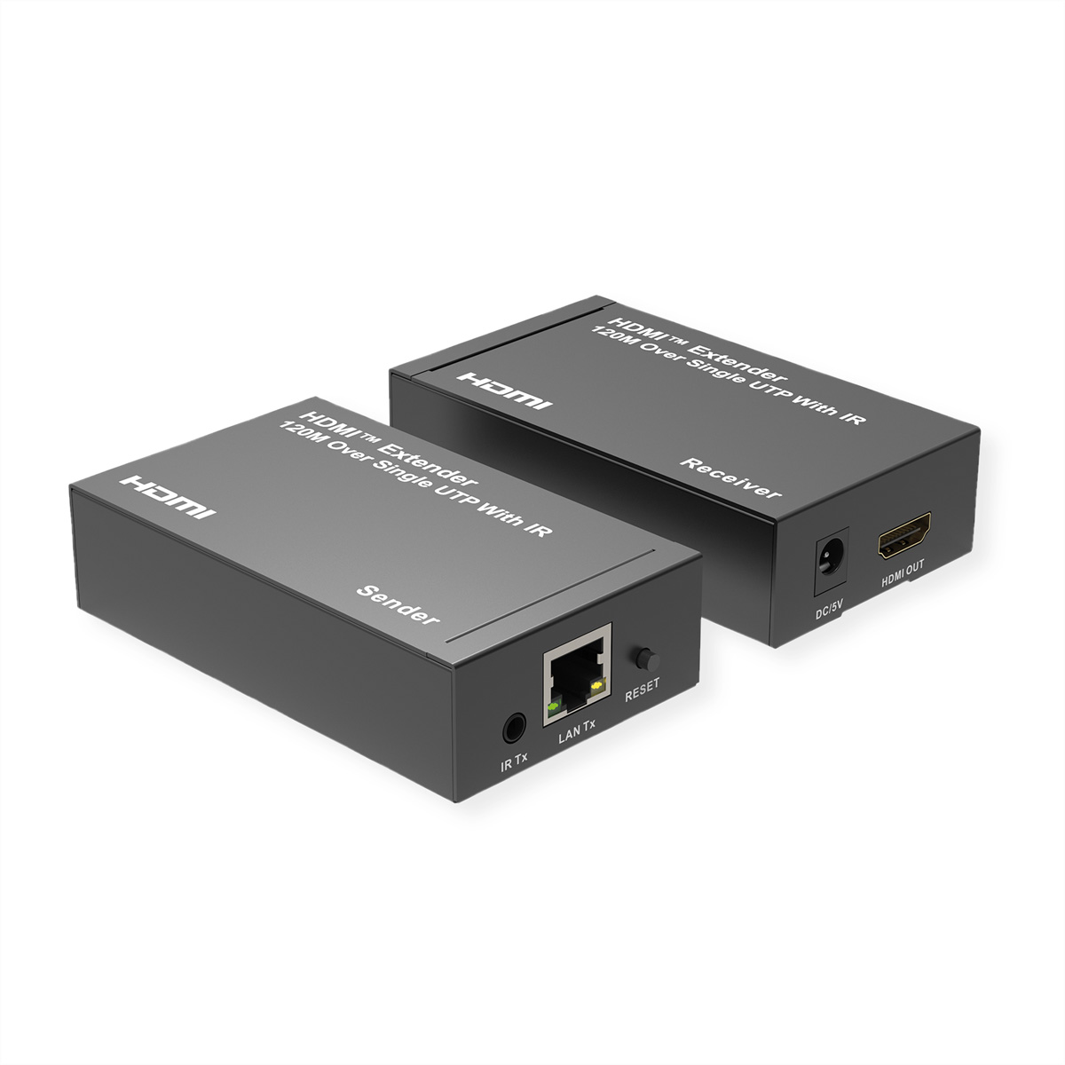 ROLINE HDMI-Verl�ngerung via IP 1080P 120m mit IR - Digital/Display/Video