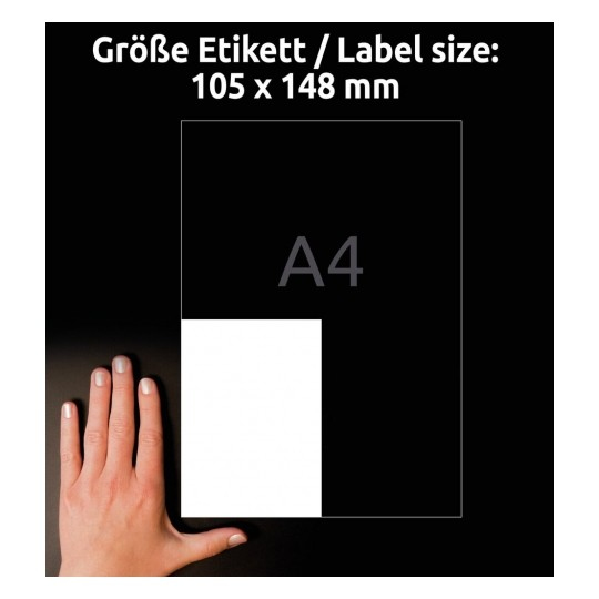 Avery LR3483-10 self-adhesive label Rectangle Permanent White 40 pc(s)