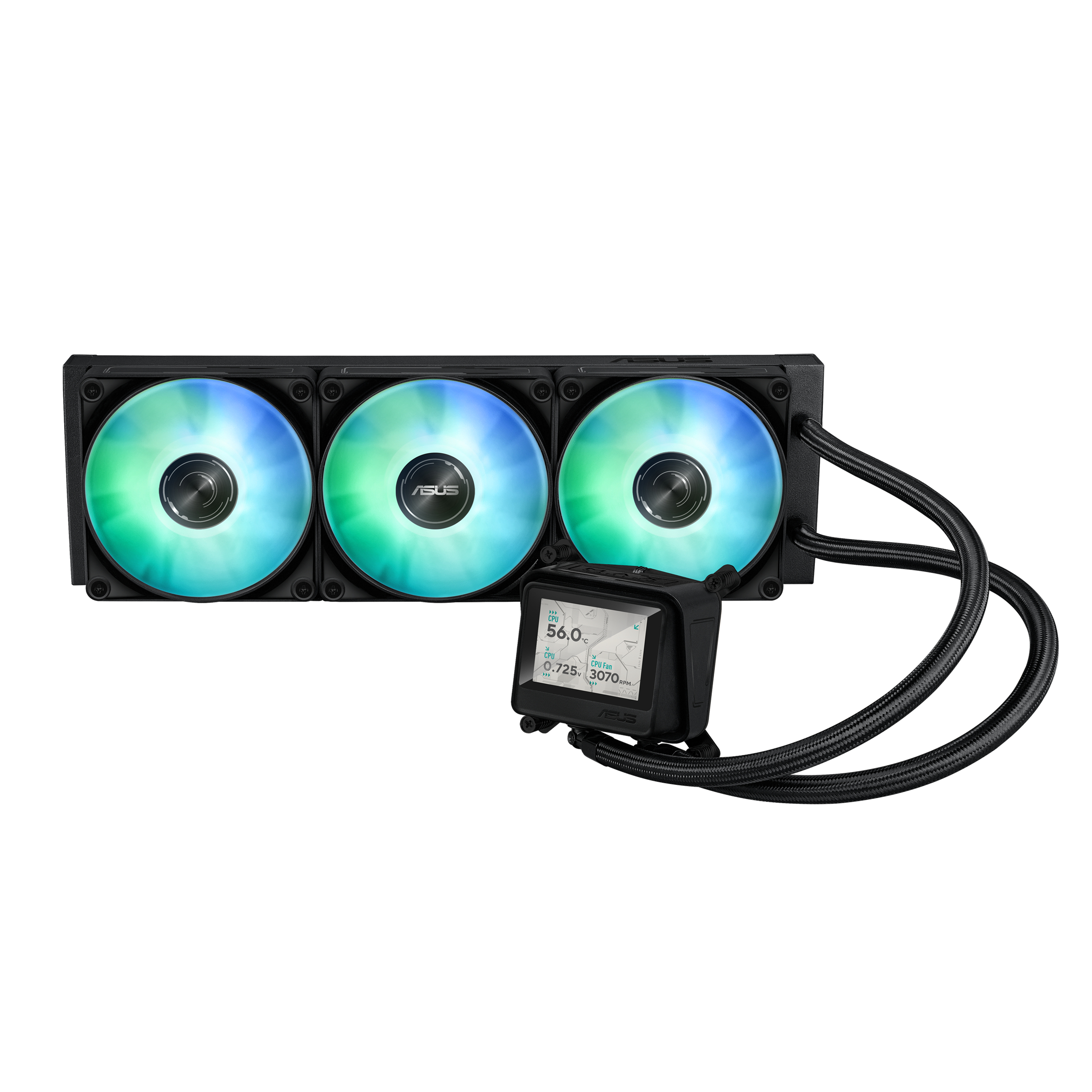 ASUS MAX Gaming LC 360 ARGB LCD - Prozessor-Fl�ssigkeitsk�hlsystem - K�hlergr��e: 360 mm - (f�r: AM4, AM5, LGA1851, LGA1700)