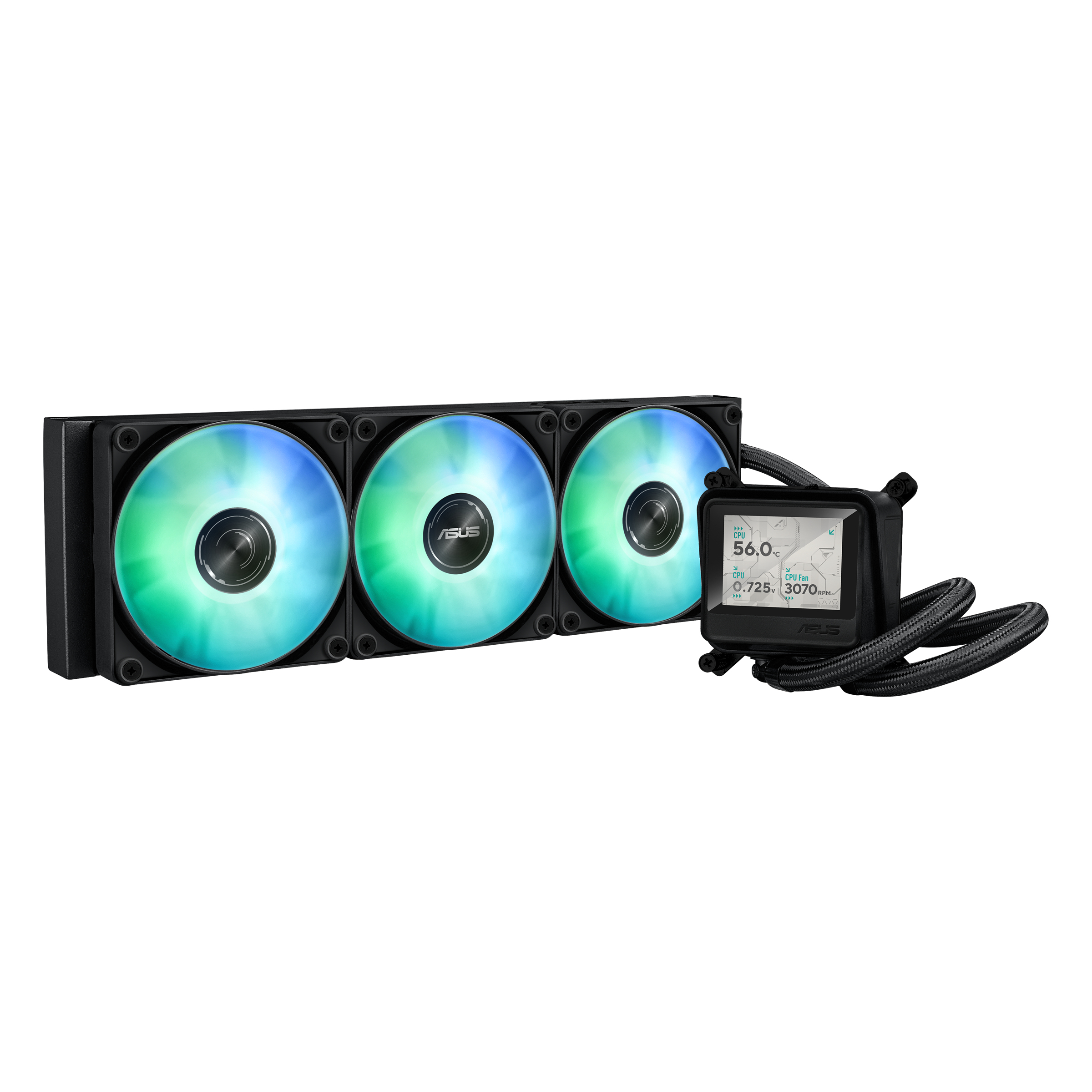 ASUS MAX Gaming LC 360 ARGB LCD - Prozessor-Fl�ssigkeitsk�hlsystem - K�hlergr��e: 360 mm - (f�r: AM4, AM5, LGA1851, LGA1700)