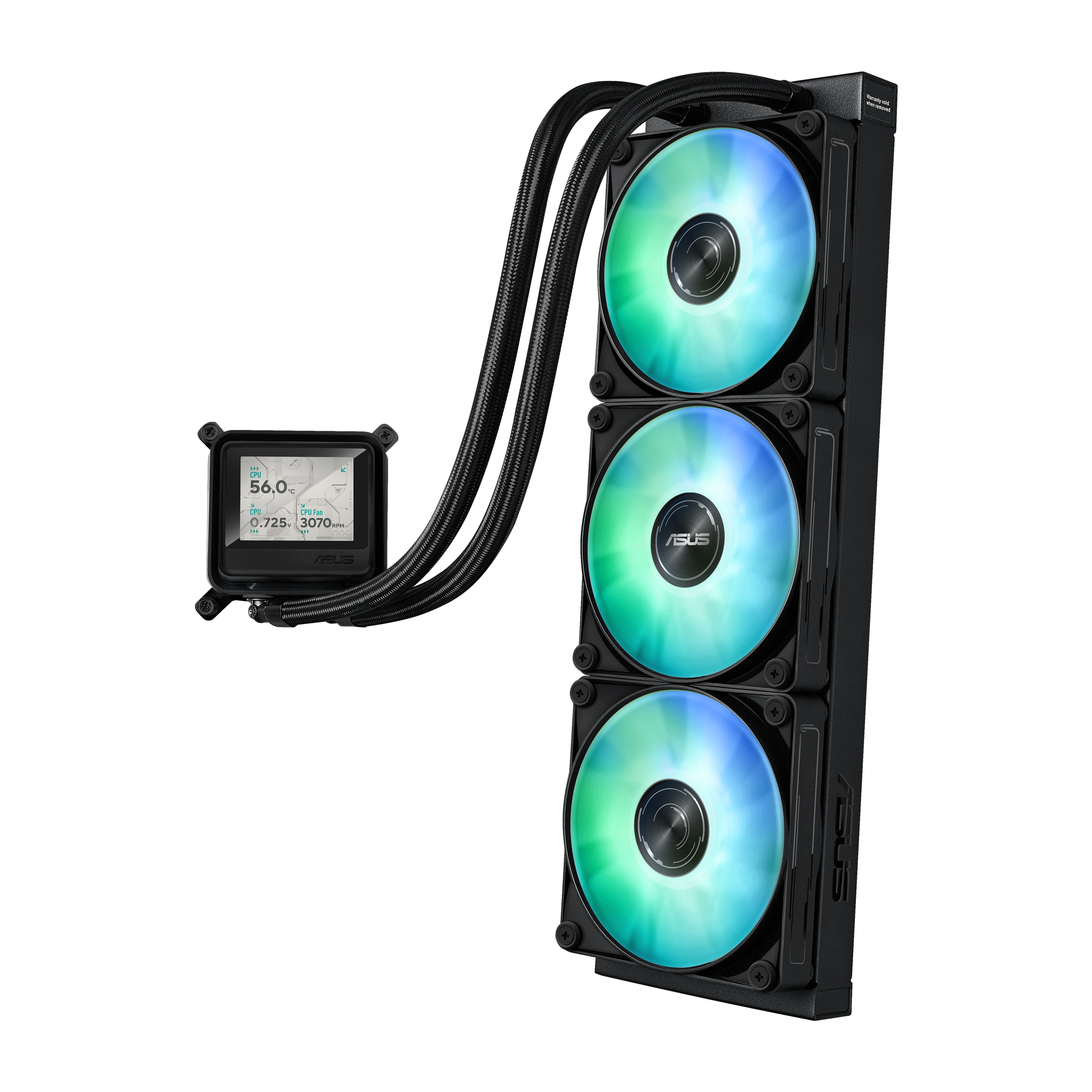 ASUS MAX Gaming LC 360 ARGB LCD - Prozessor-Fl�ssigkeitsk�hlsystem - K�hlergr��e: 360 mm - (f�r: AM4, AM5, LGA1851, LGA1700)
