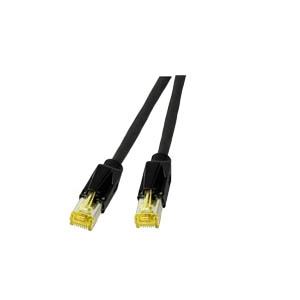 EFB Elektronik 15m, RJ45 cable de red Negro Cat6a