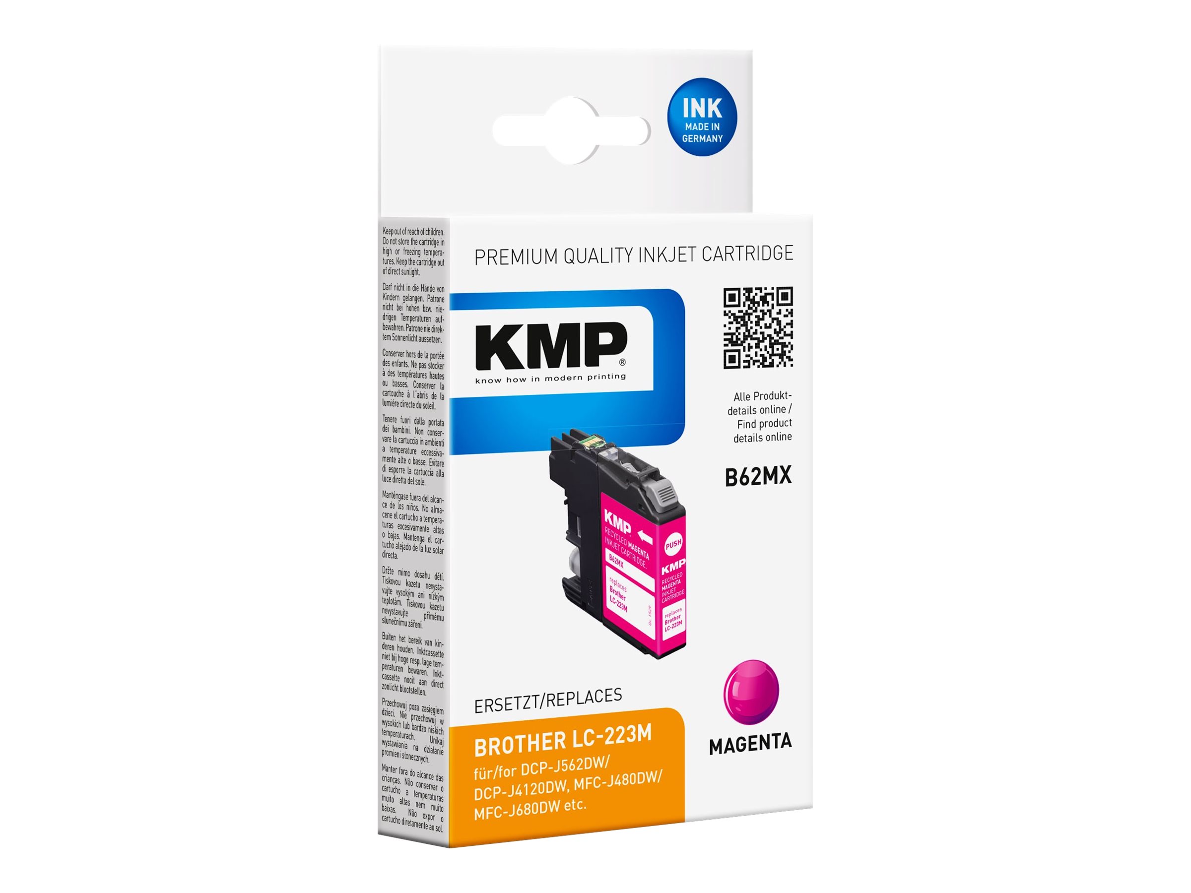 KMP B62MX ink cartridge 1 pc(s) Compatible Magenta