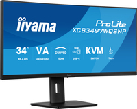 iiyama ProLite XCB3497WQSNP-B1 computer monitor 86.4 cm (34) 3440 x 1440 pixels UltraWide Quad HD LED Black