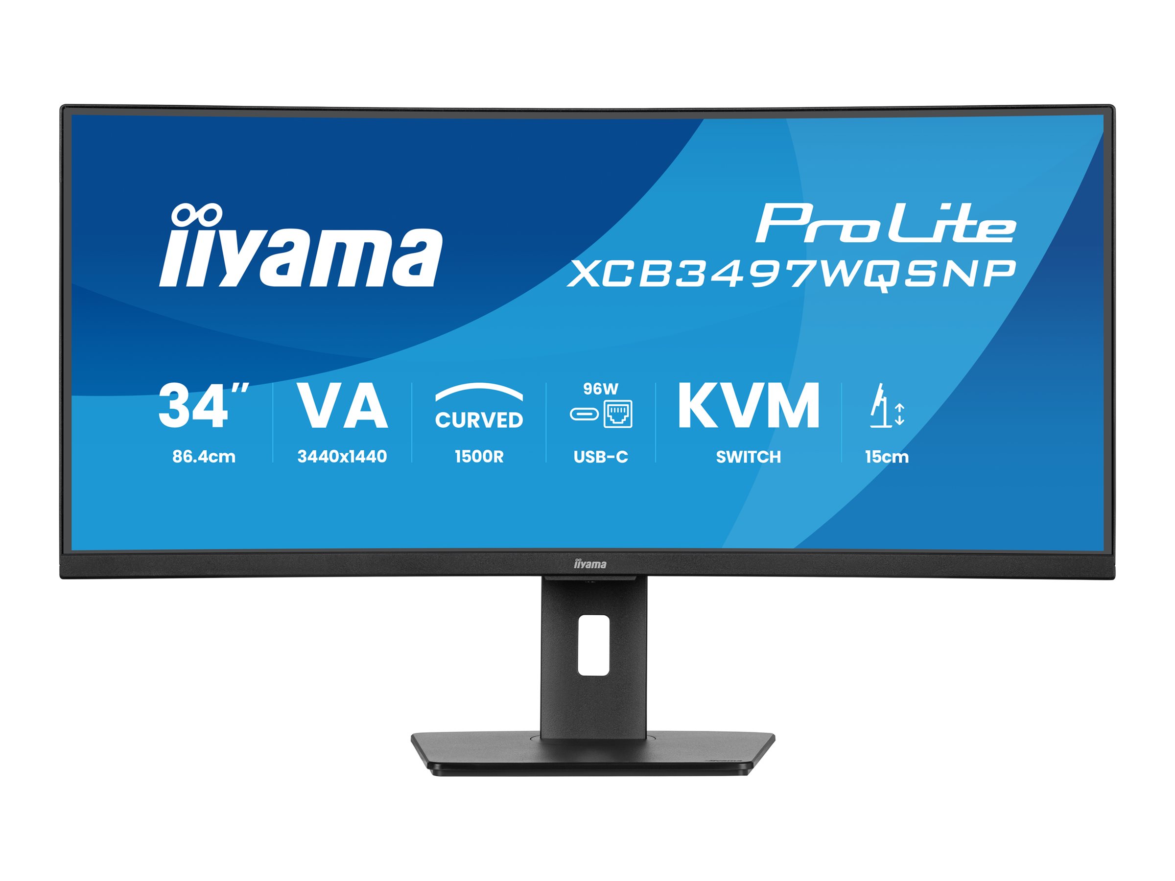 Iiyama ProLite XCB3497WQSNP-B1 - LED-Monitor - gebogen - 86.4 cm (34)