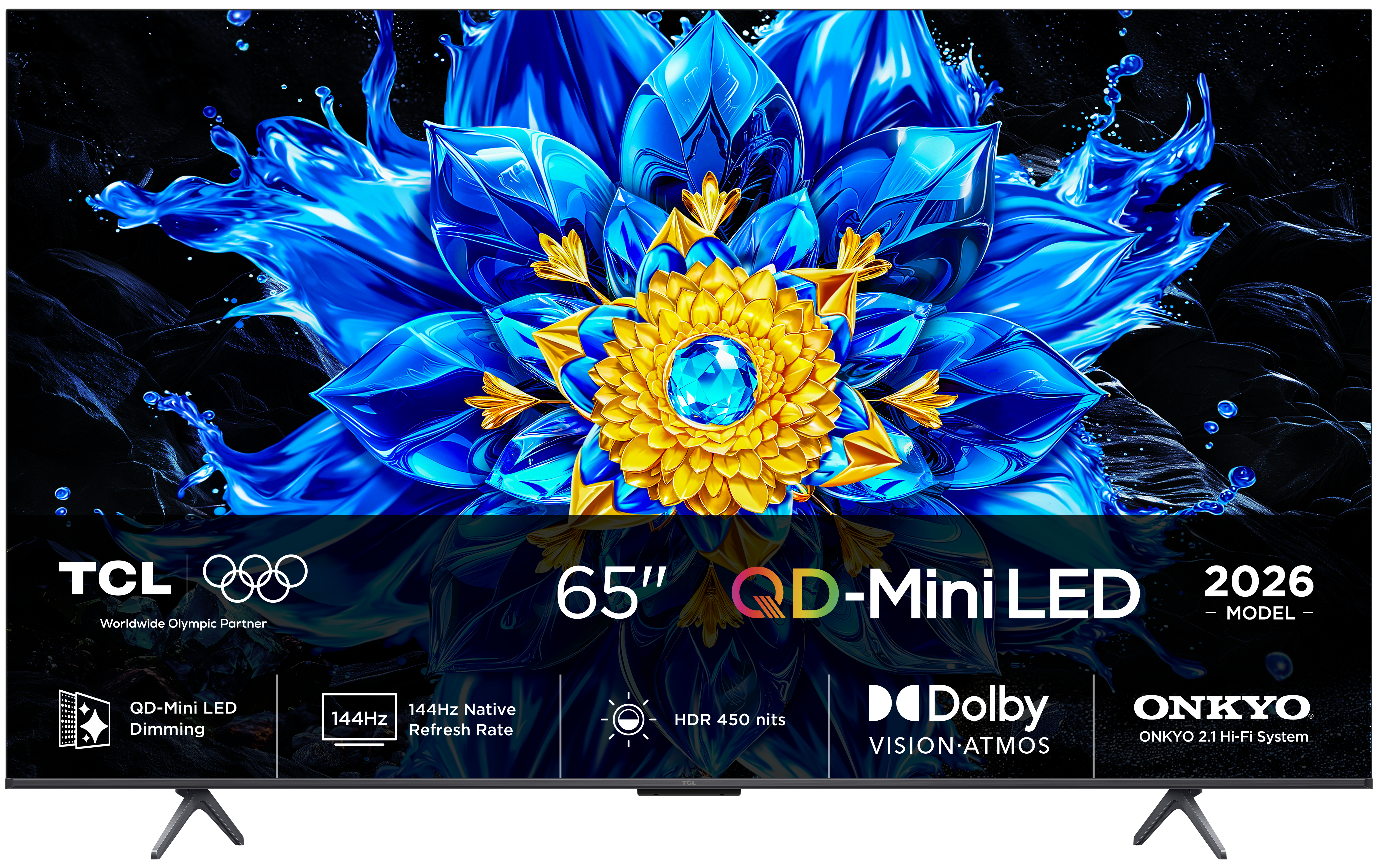 TCL P8L 65P8L TV 65 4K Ultra HD Smart Wi-Fi Black 450 cd/m2 - Flachbildschirm (TFT/LCD) - 165,1 cm