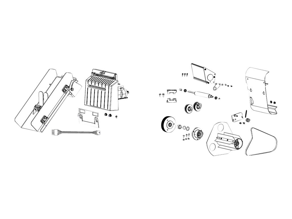 Zebra Media rewind upgrade kit