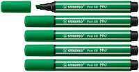 STABILO Pen 68 MAX rotulador Verde 5 pieza(s)