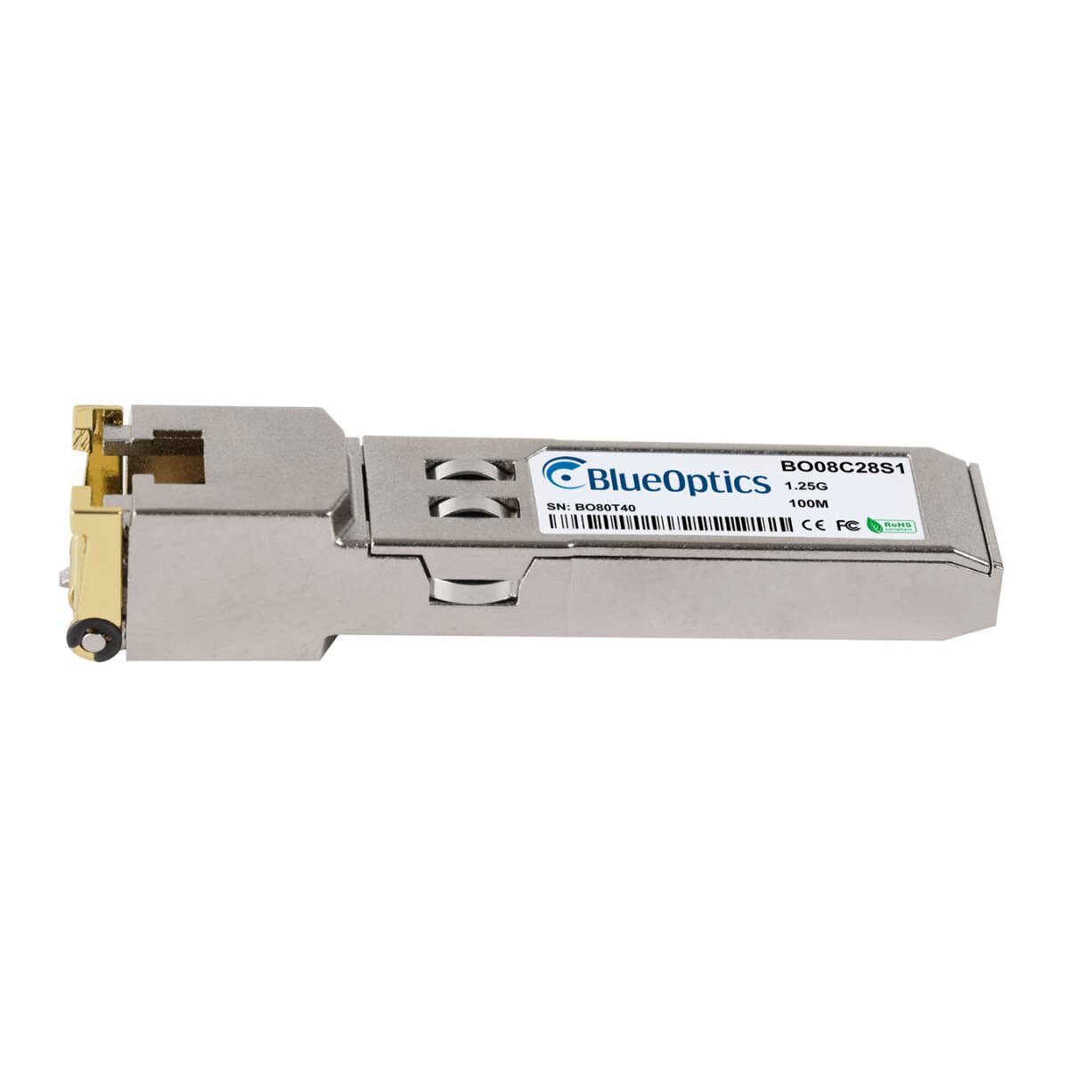 BlueOptics SFP-9GH-BO red modulo transceptor Fibra �ptica 1250 Mbit/s RJ-45
